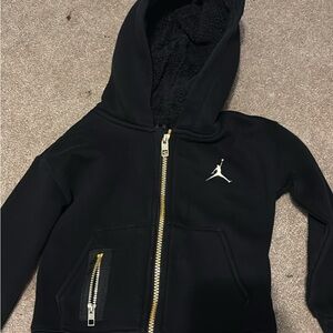 Jordan Black Hoodie with Gold Accents